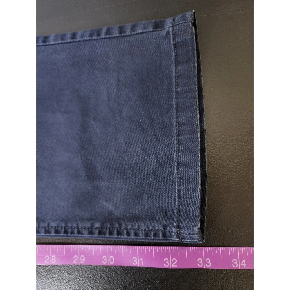 Banana Republic Mans Size 34x33 Fulton Chino Pants‎ Dark Blue Tag 34x34
